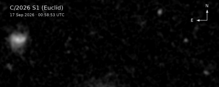 Euclid buscaba galaxias lejanas y encontr un cometa desconocido