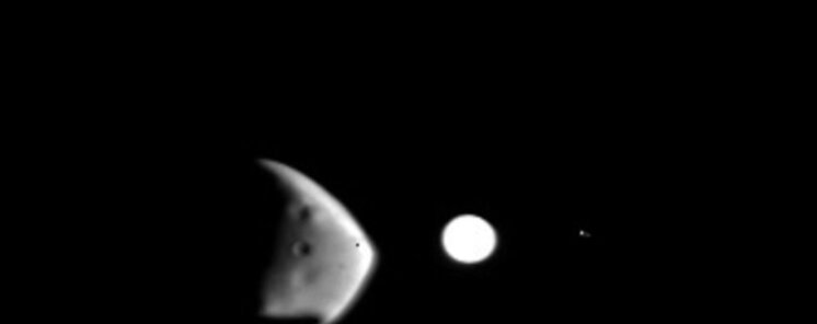 Las lunas de Marte y de Jpiter  se encuentran