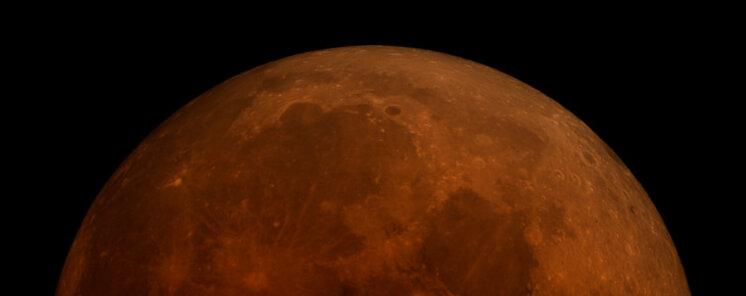 As se ha visto el espectacular eclipse total de luna de sangre