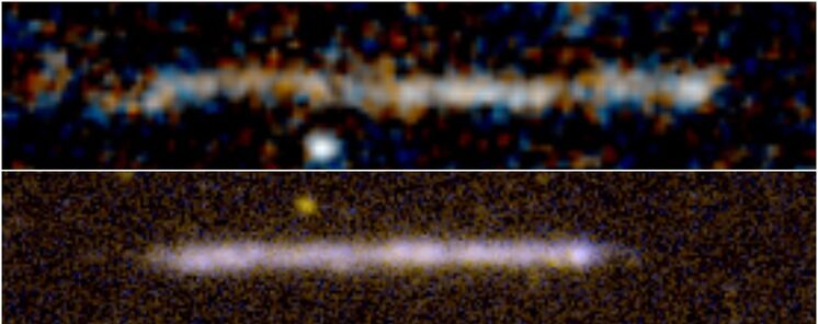 Una galaxia de canto posible solucin al enigma del agujero negro supermasivo