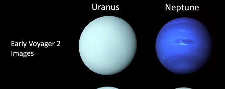 Te imaginas el aspecto real de Neptuno y Urano 