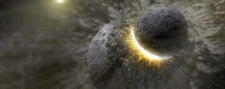 Alerta descubrimiento Una nube brillante revela una colisin csmica 