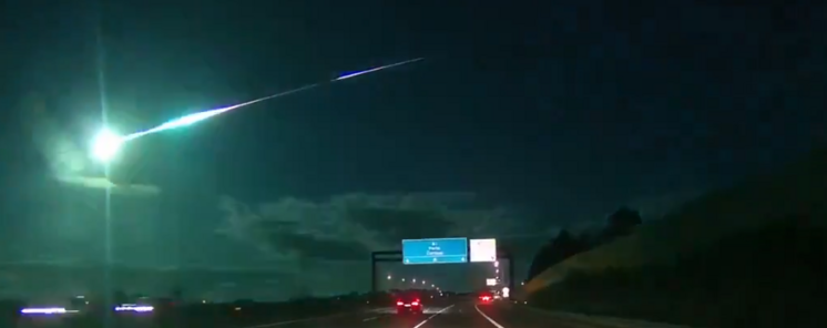 Mejores imgenes de la bola de fuego que cruz Espaa y Portugal