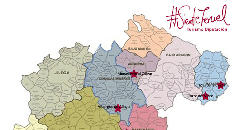Alojamientos Starlight en la provincia de Teruel