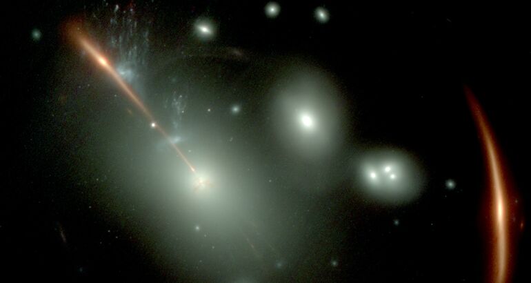 Webb descubre un agujero negro gigante oculto en una galaxia aparentemente tranquila