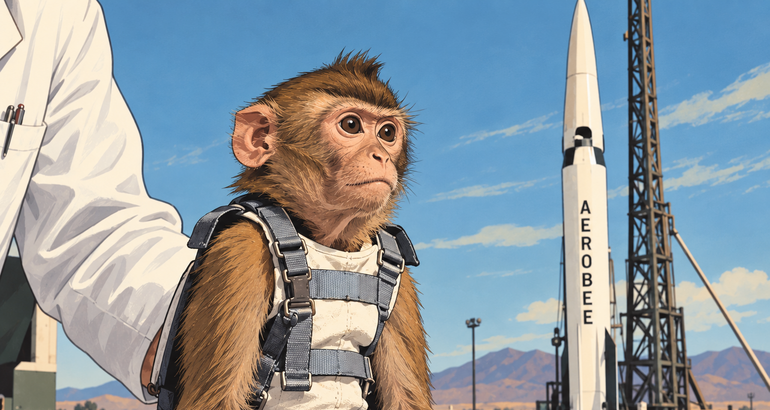 Yorick el mono que sobrevivi a un vuelo espacial pero muri al volver a la Tierra