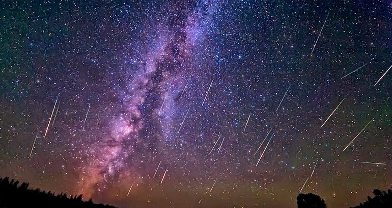 Gemnidas la brillante lluvia csmica del invierno