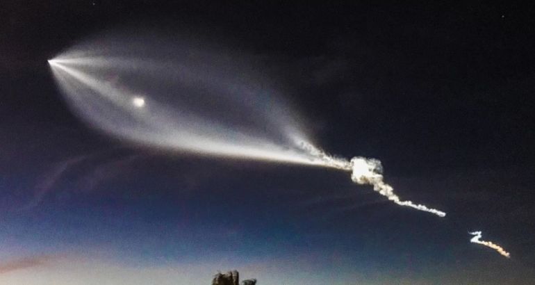 Era un ovni No el nuevo lanzamiento de SpaceX