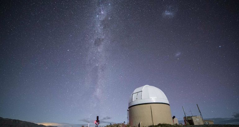 Divisando Nueva Zelanda desde el Observatorio Mount John