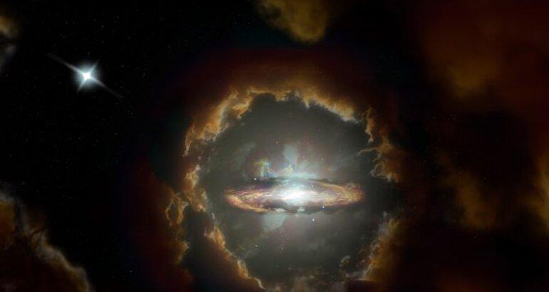 ALMA descubre una galaxia giratoria en el universo primitivo