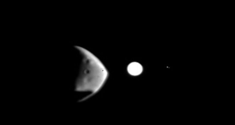 Las lunas de Marte y de Jpiter  se encuentran