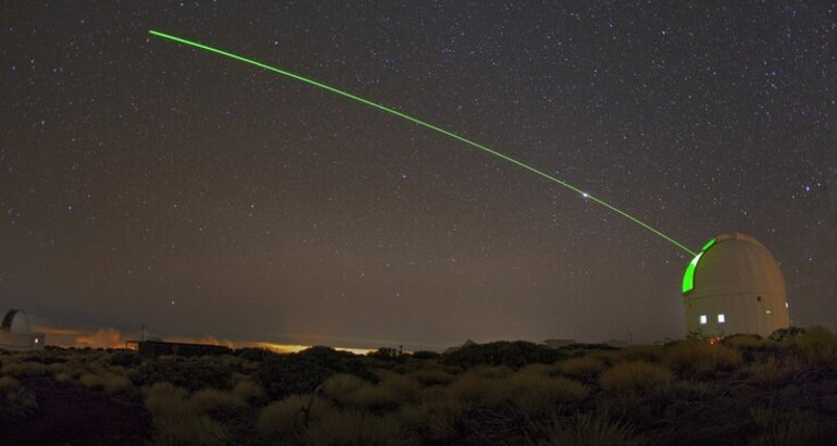 25 aos de la estacin para comunicaciones lser de la ESA situada en el Teide