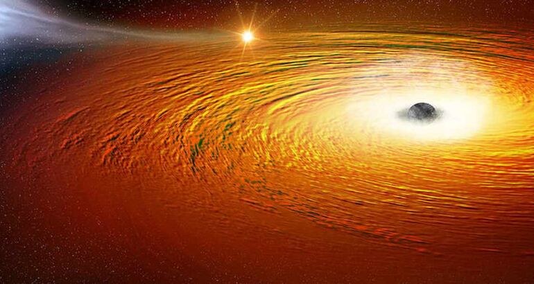 El viaje de 10000 millones de aos hacia el agujero negro supermasivo Sagitario A