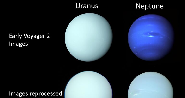 Te imaginas el aspecto real de Neptuno y Urano 
