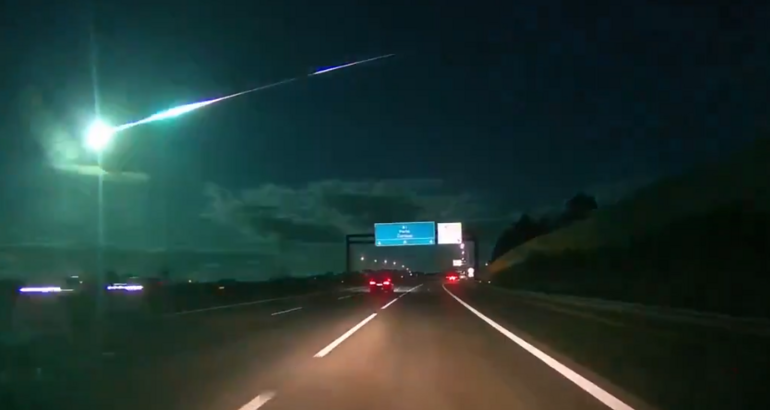 Mejores imgenes de la bola de fuego que cruz Espaa y Portugal