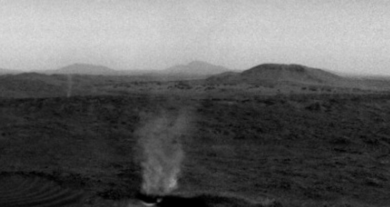 Cuando los demonios se devoran El rover Perseverance capta un fenmeno marciano singular