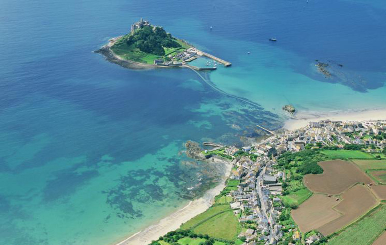 Mount's Bay (Bahía del Monte) en Cornwall