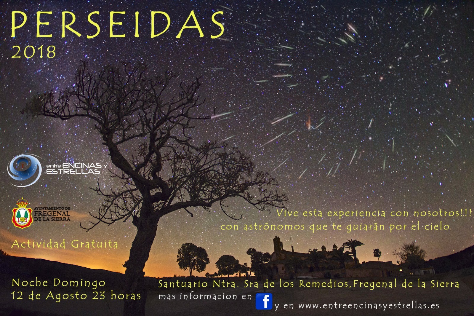 Perseidas en Extremadura 2018