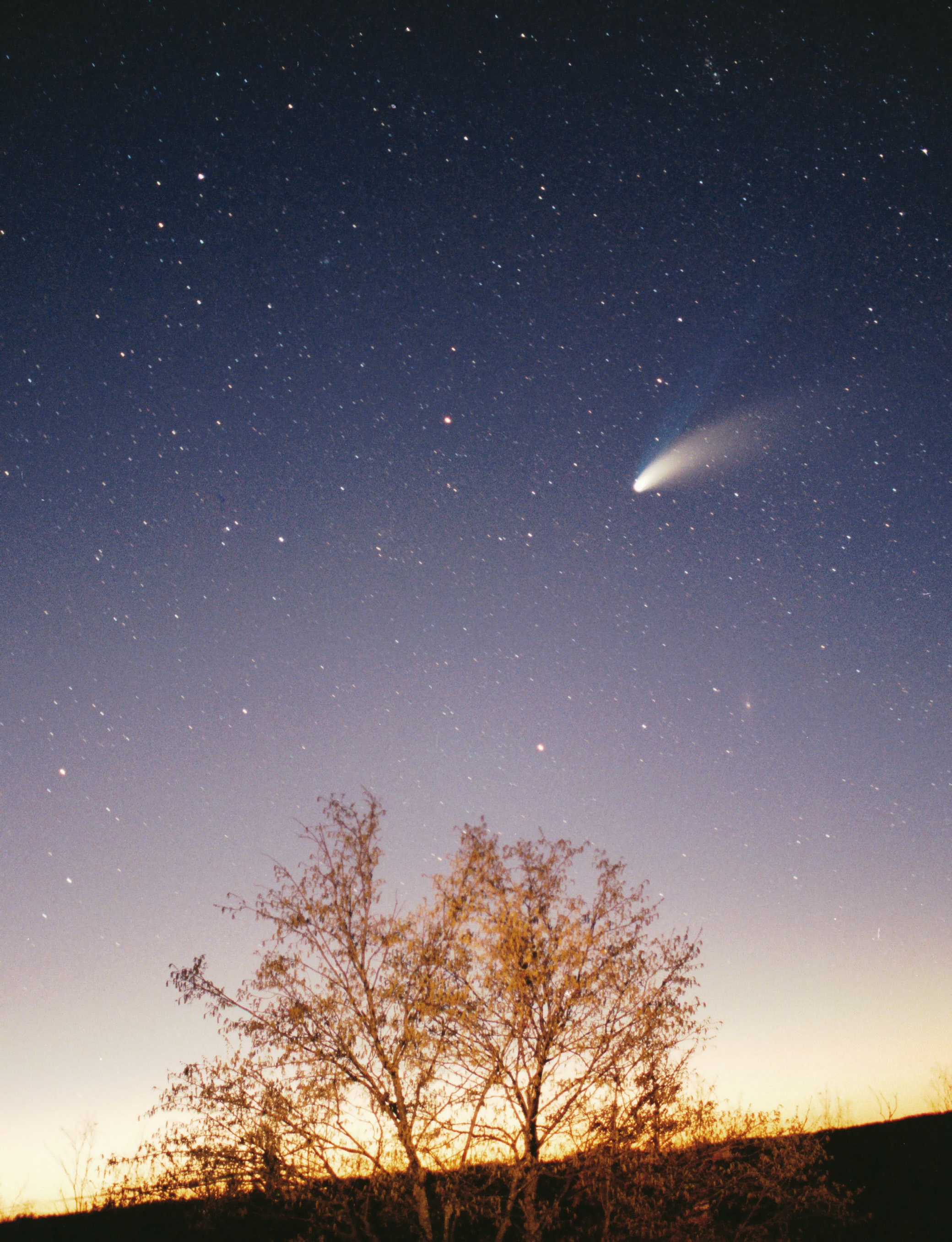 Cometa Hale Bopp acercándose a la Tierra