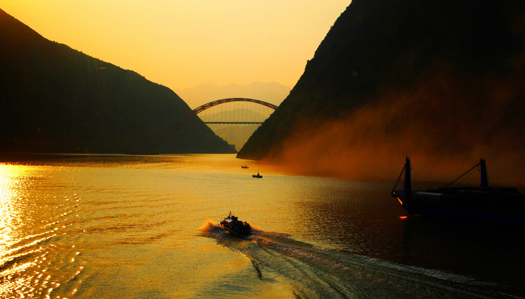 Valle del río Yangtsé en China