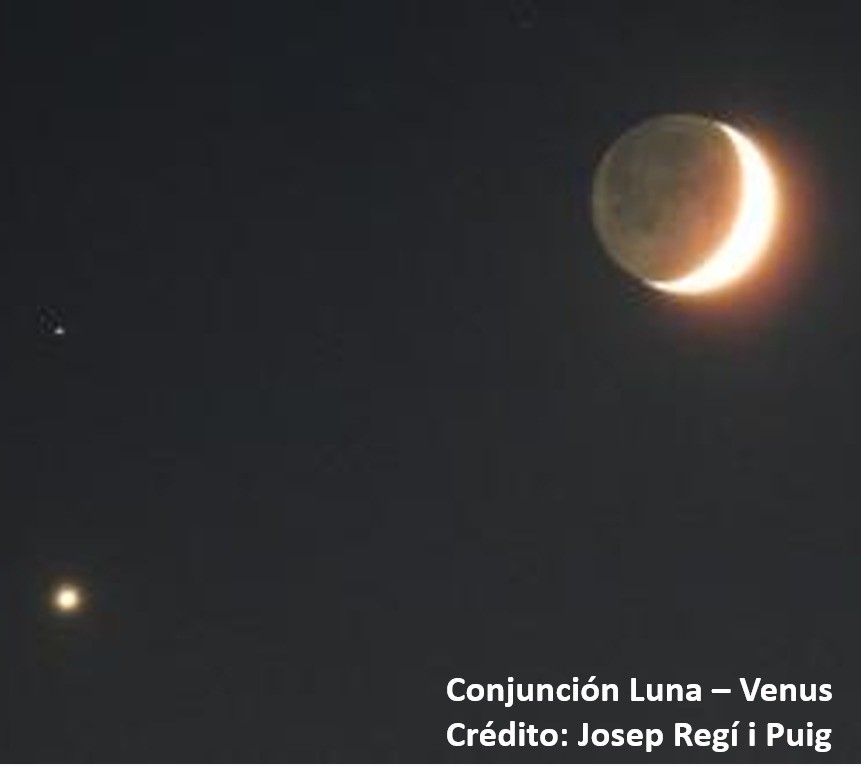 conjunción luna