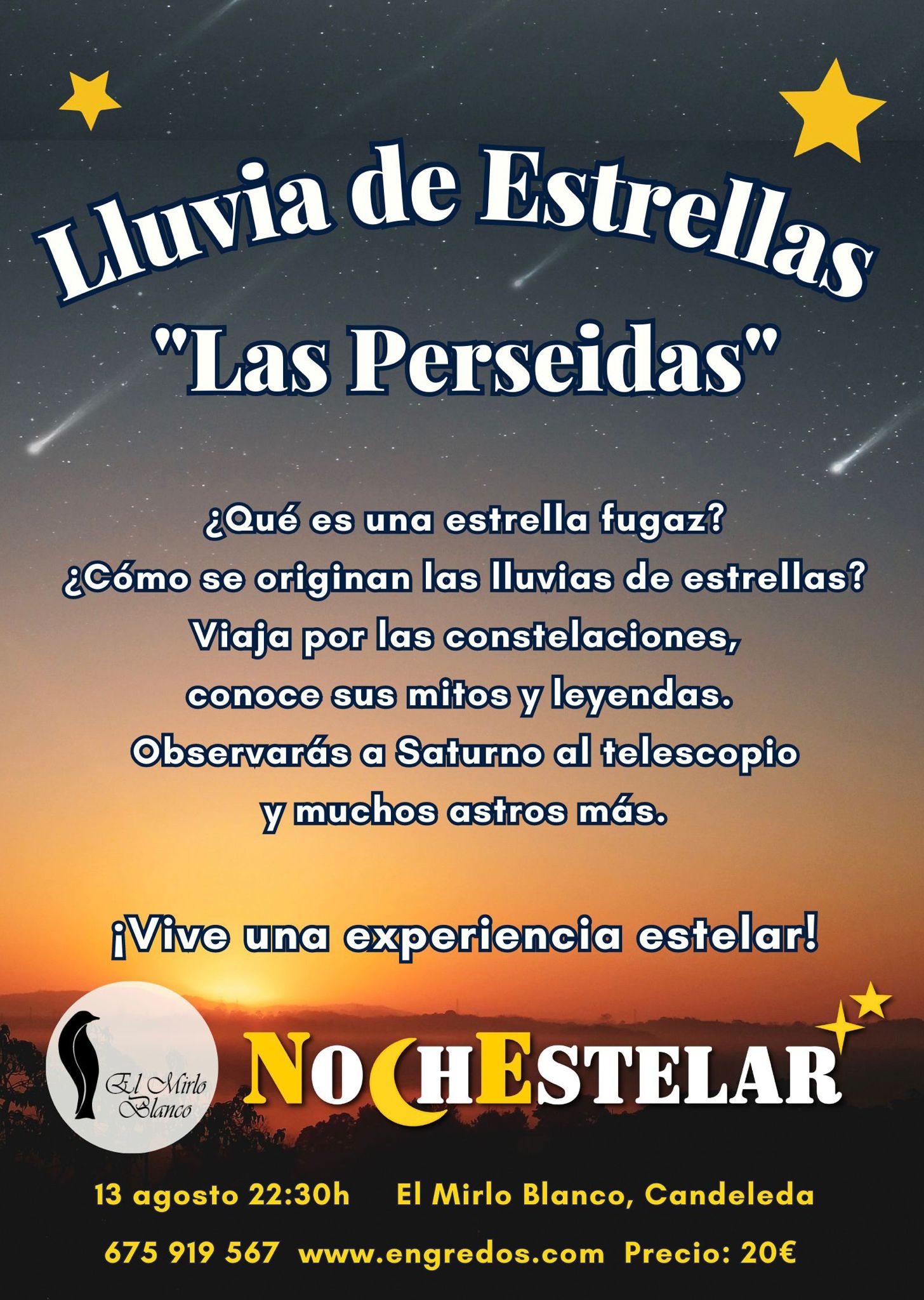 Actividades Perseidas 2023