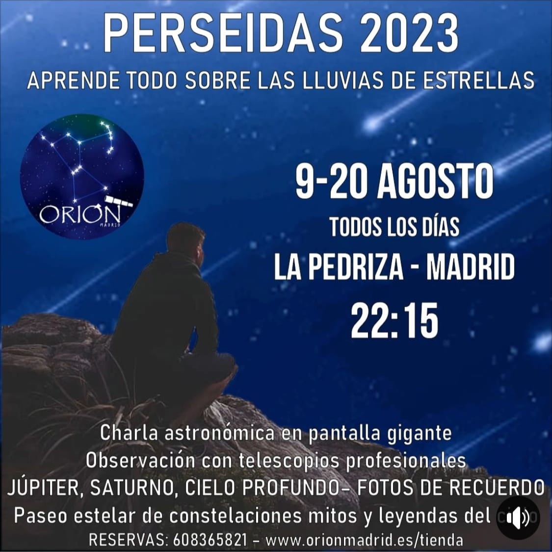 Actividades Perseidas 2023