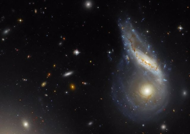  Arp 122, galaxia formada por dos galaxias