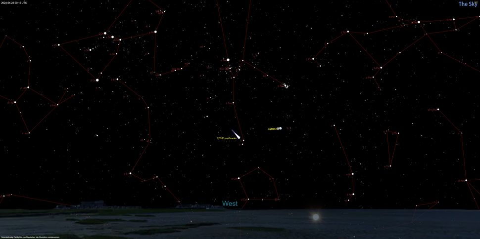 Cometa Diablo , máximo brillo