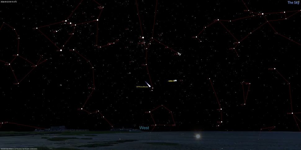 Cometa Diablo , máximo brillo