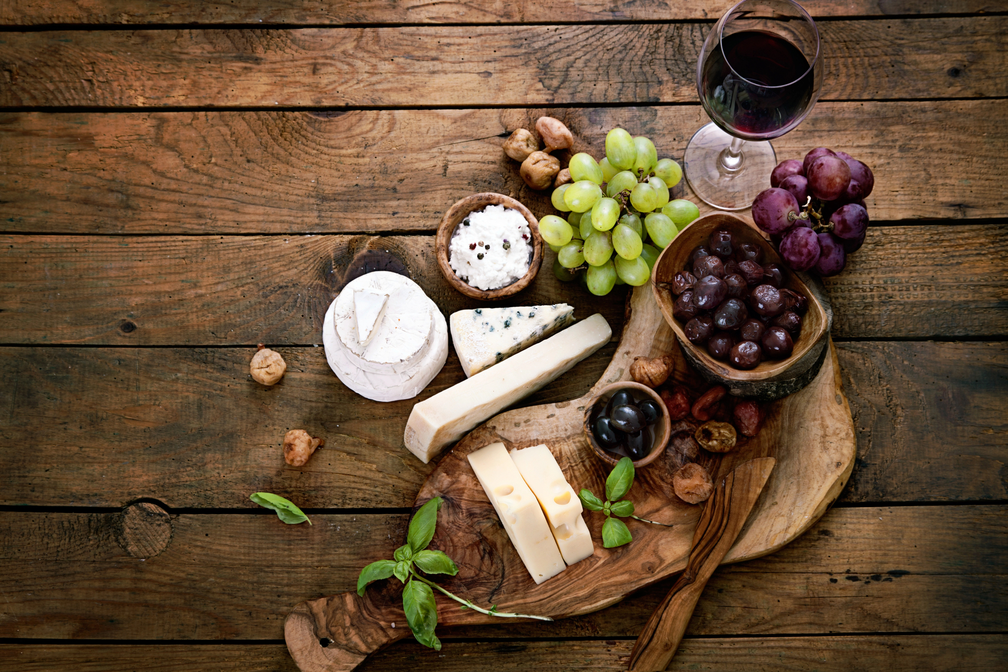 queso y vino