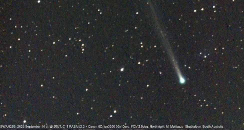 Es el cometa SWAN25B, C/2025 R2 (SWAN)