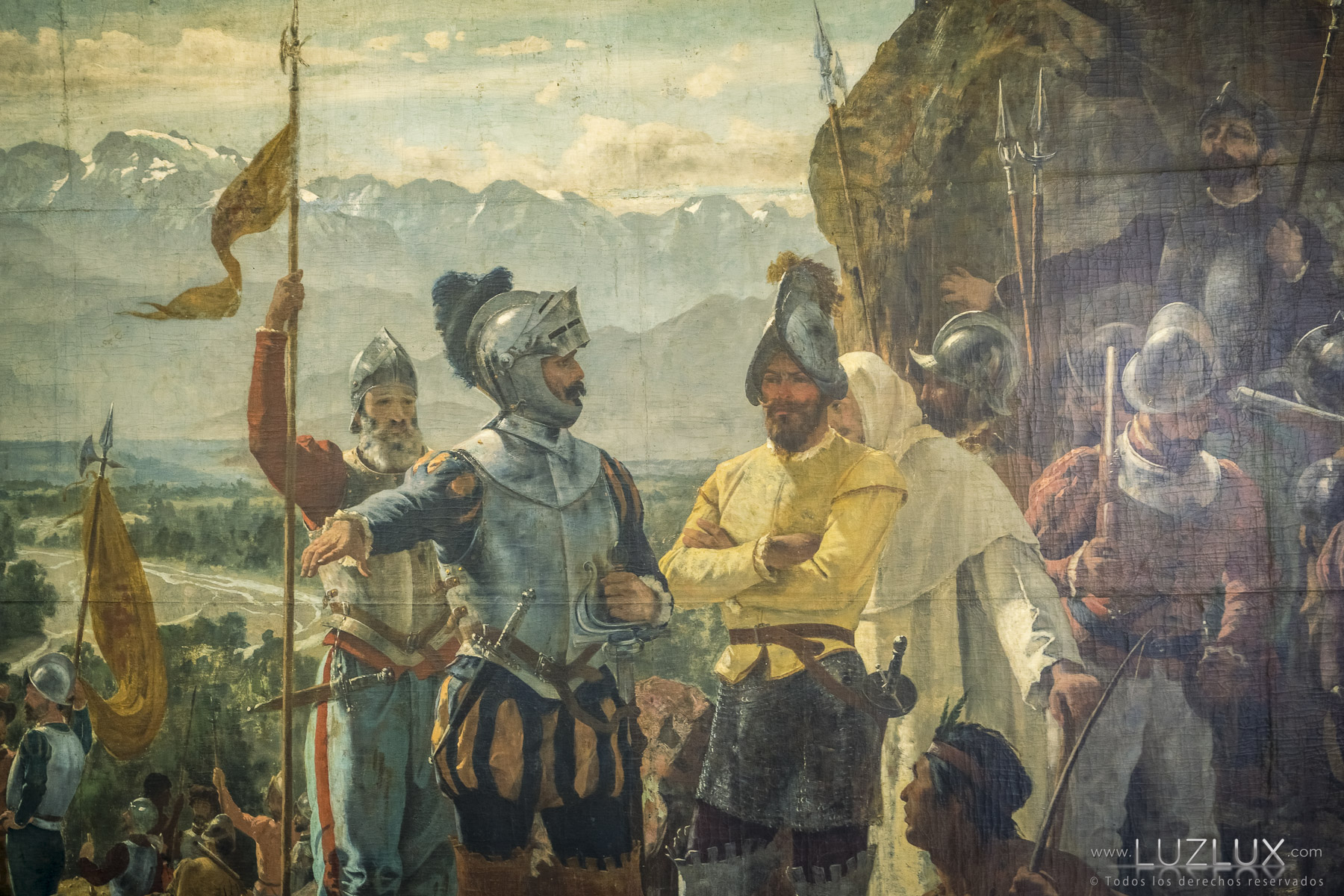 cuadro la fundacion de santiago